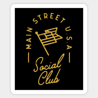 Main Street U.S.A Social Club - Gold Sticker